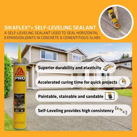 Sikaflex Sika Pro Gray Polyurethane Self-Leveling Sealant 29 oz 515302